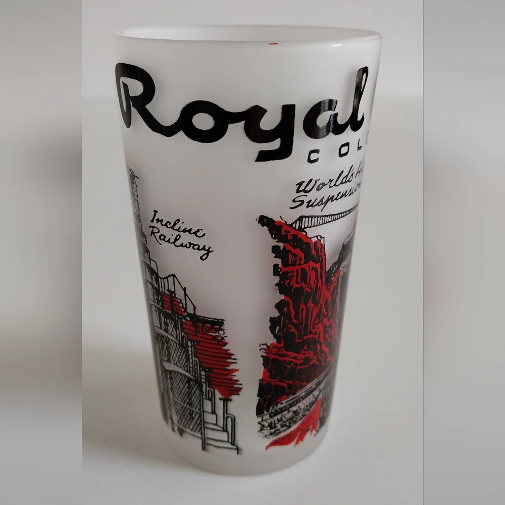 Berthoud Pass Lodge and Royal Gorge Colorado Souvenir Frosted Glasses